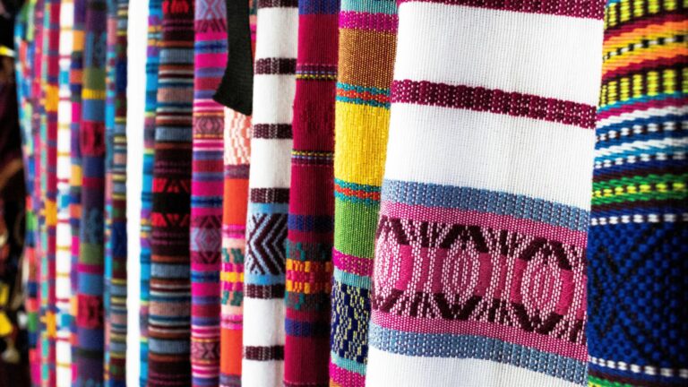 Close-up of khadi saree fabric showing natural texture and traditional Indian weaving