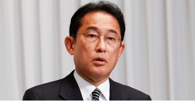 Prime Minister Fumio Kishida during a diplomatic event