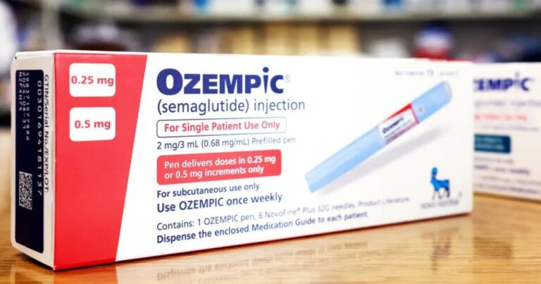 Ozempic injection pen used for weight loss and diabetes treatment