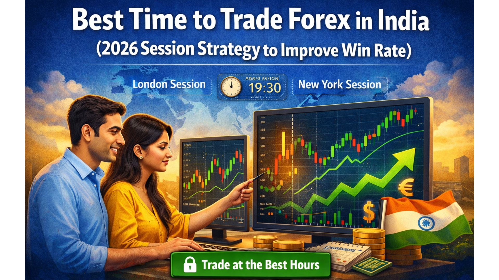 forex trading sessions timing chart showing best time to trade forex in India