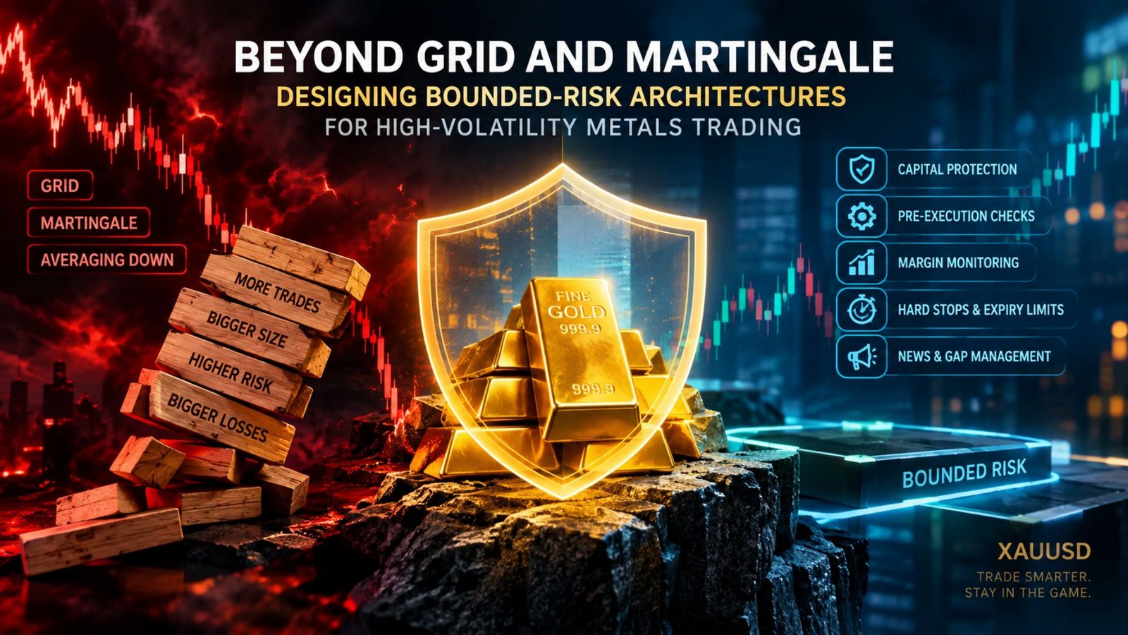 Bounded-risk architecture for high-volatility XAUUSD gold trading