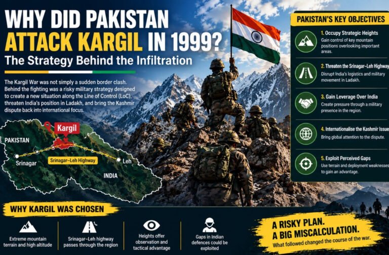 Kargil mountains and strategic military positions during the 1999 Kargil War